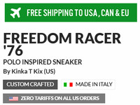 Polo Style High Tops: Freedom Racer '76