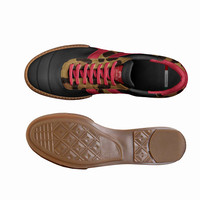 Striped Indoor Soccer Style Shoes: Levito