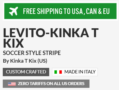 Striped Indoor Soccer Style Shoes: Levito