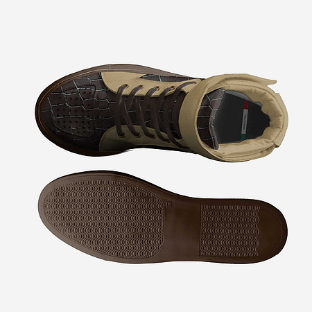 Basketball High Tops With Straps: KROX Tan