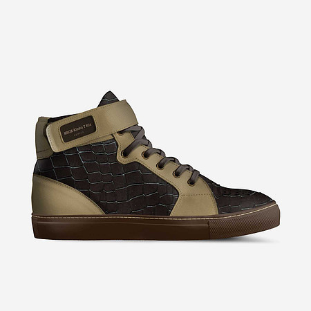 Basketball High Tops With Straps: KROX Tan