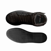 Basketball High Tops With Straps (Black): KROX
