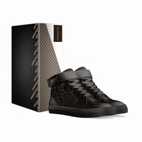 Basketball High Tops With Straps (Black): KROX
