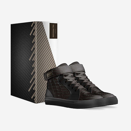 Basketball High Tops With Straps (Black): KROX