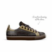 Tennis Low Top Shoes (Tan): KROX