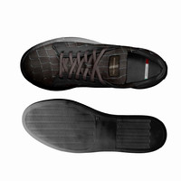 Tennis Low Top Sneakers: KROX Black