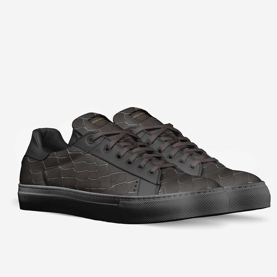 Tennis Low Top Sneakers: KROX Black