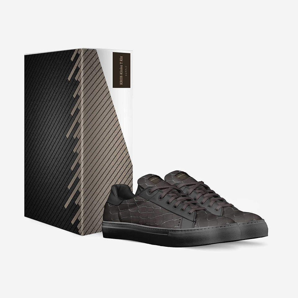 Tennis Low Top Sneakers: KROX Black
