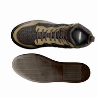 Retro Basketball High Tops (Tan): KROX