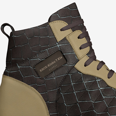 Retro Basketball High Tops (Tan): KROX