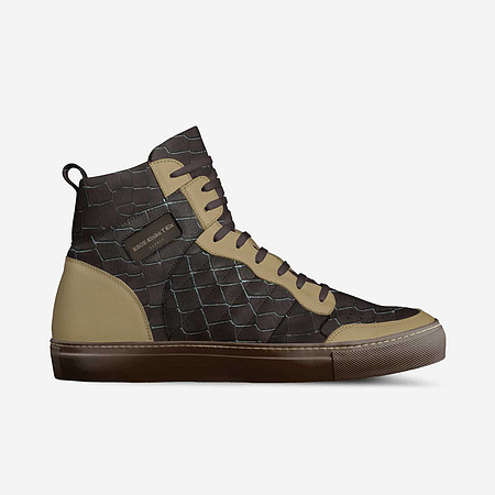Retro Basketball High Tops (Tan): KROX