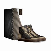 Retro Basketball High Tops (Tan): KROX