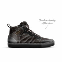 Retro Basketball High Top (Black): KROX