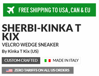 Velcro Wedge Sneakers: Sherbi