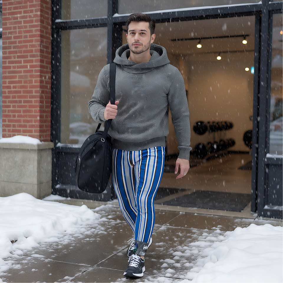 Panther Stripes: Hand-Sewn Leggings