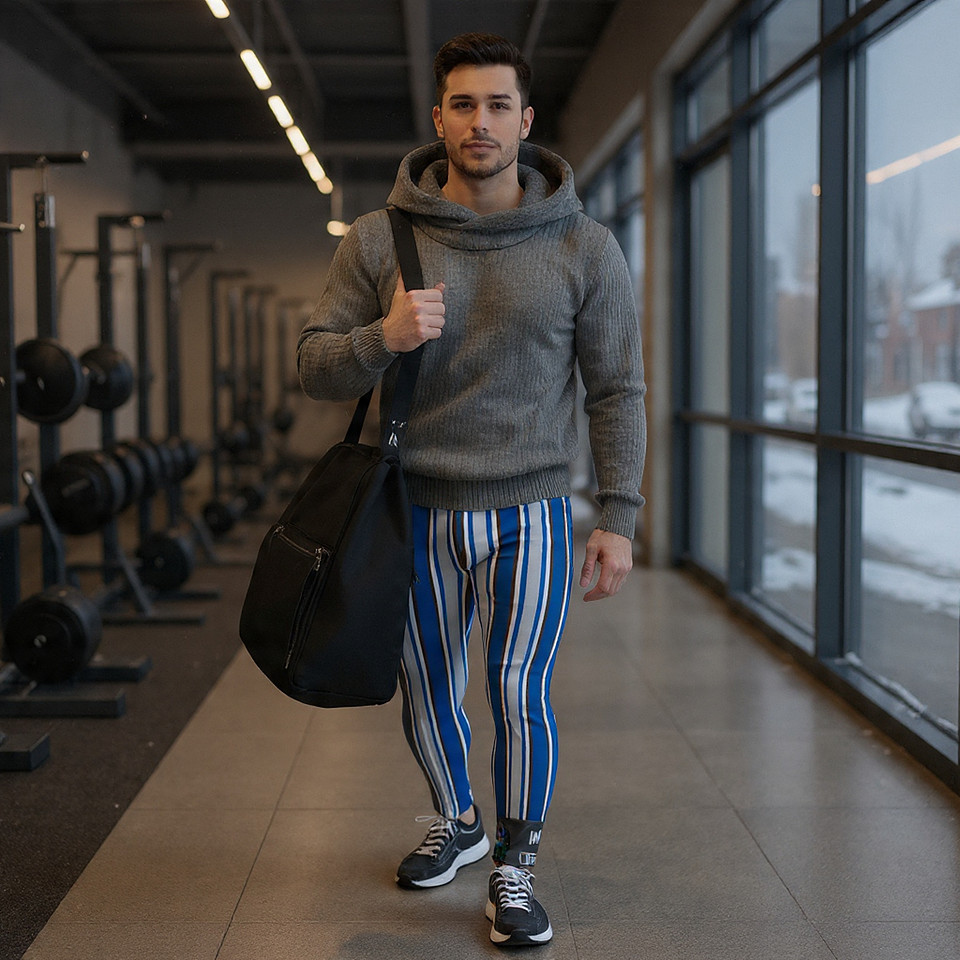 Panther Stripes: Hand-Sewn Leggings