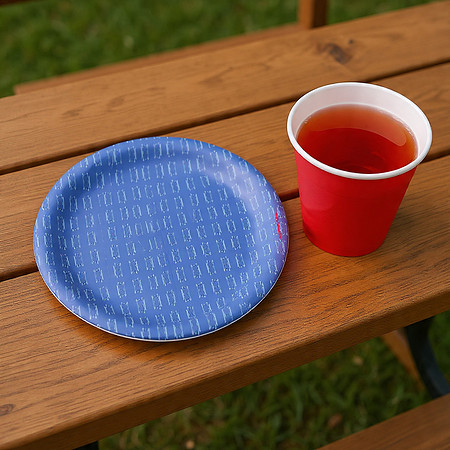 Blue Etchings: Paper Plates