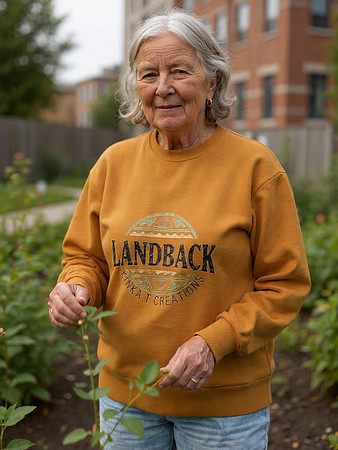 Premium Oversized Sweatshirt:  Land Back Above & Below