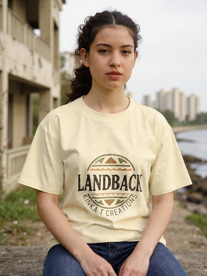 Boxy T-Shirt:  Land Back Above & Below