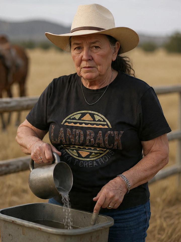Premium T-Shirt: Land Back Above & Below