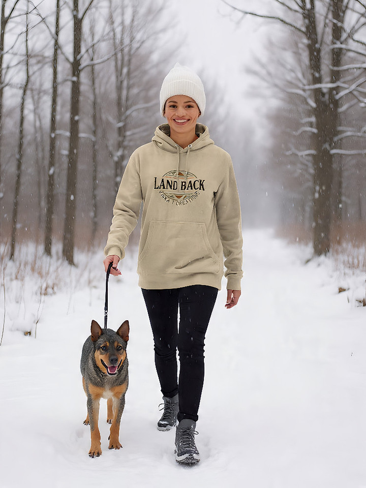 Pullover Hoodie: Land Back Above & Below