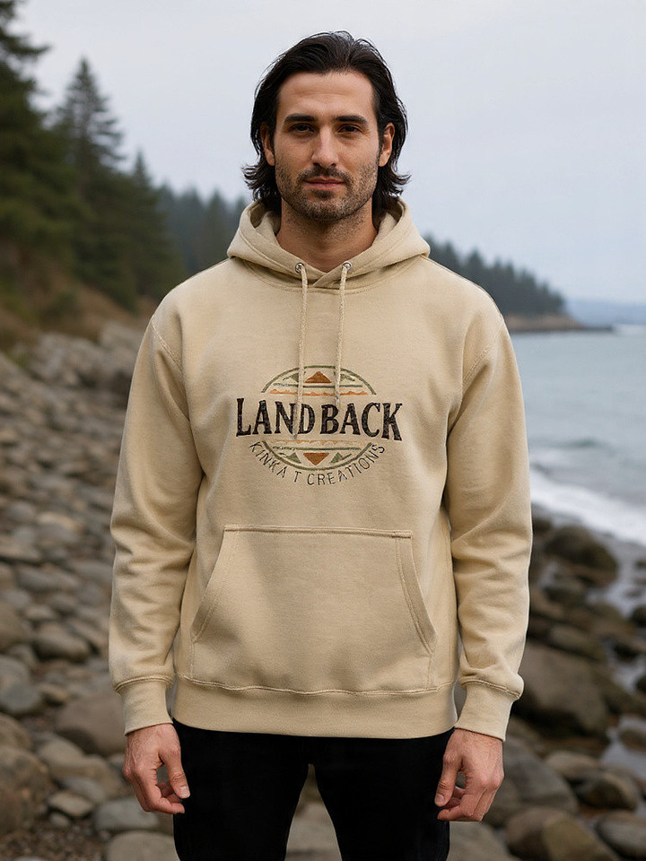Pullover Hoodie: Land Back Above & Below