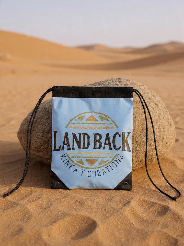 Drawstring Bag: Land Back Above & Below