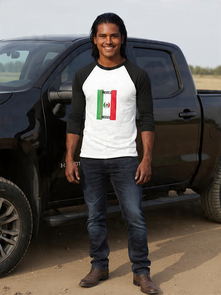 Baseball ¾ Sleeve T-Shirt: Mexico