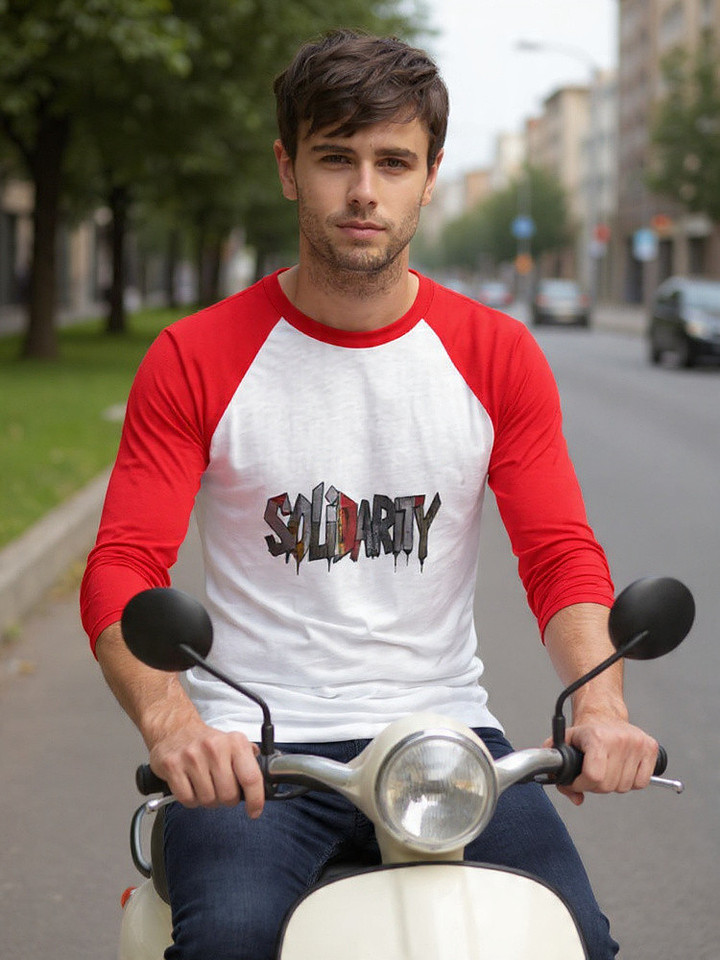 Baseball ¾ Sleeve T-Shirt: Solidarity (1)