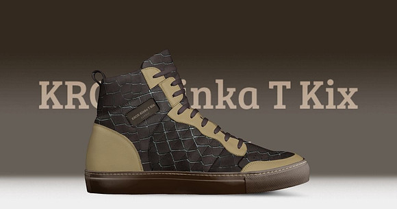 Retro Basketball High Tops (Tan): KROX