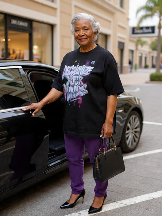 Oversized T-Shirt: Decolonize Your Minds '80's