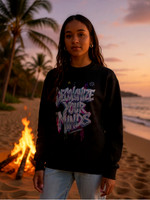 Premium Oversized Sweatshirt: Decolonize Your Minds '80's