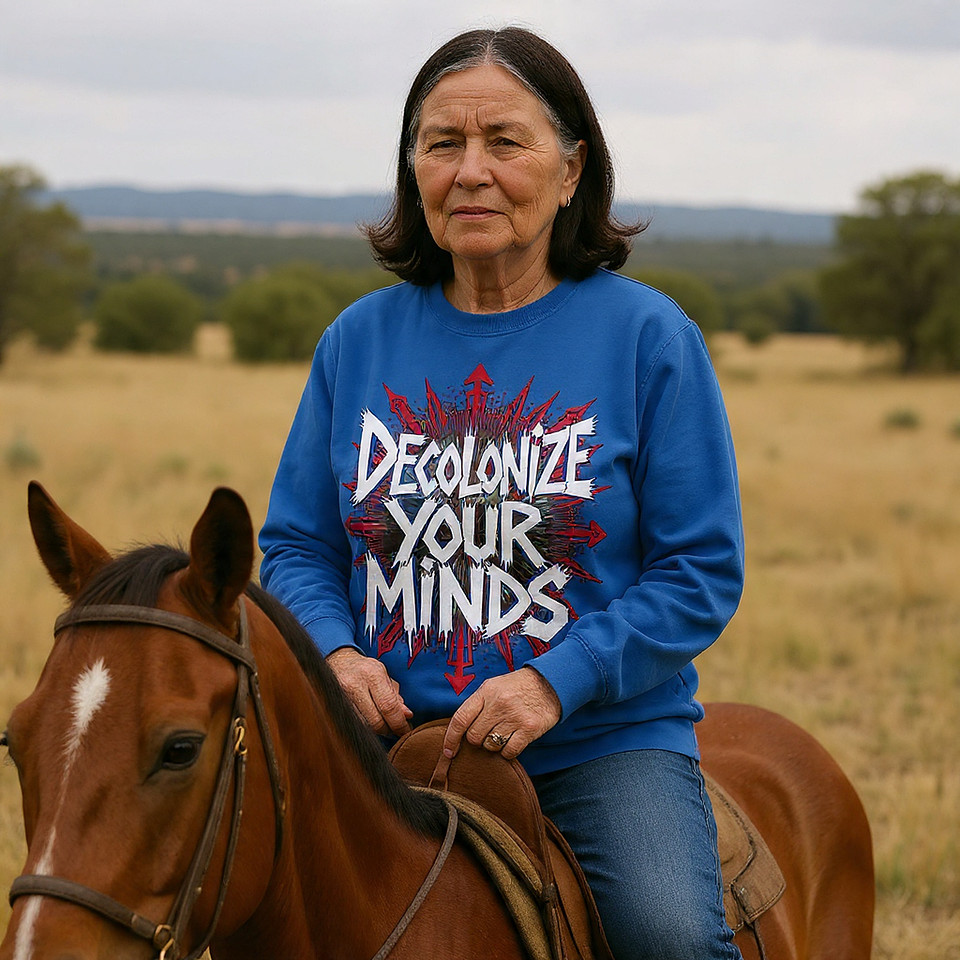 Decolonize Your Minds: Deep Royal (fs) - Basic Sweatshirt