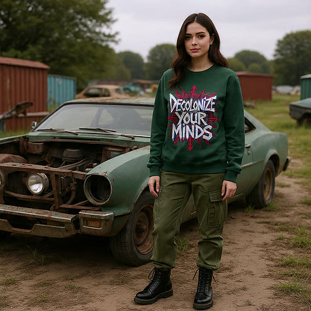 Decolonize Your Minds: Deep Forest (fs) - Basic Sweatshirt