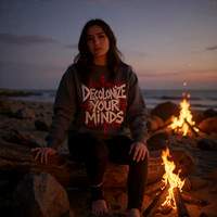 Decolonize Your Minds: Dark Grey (fs) - Basic Sweatshirt