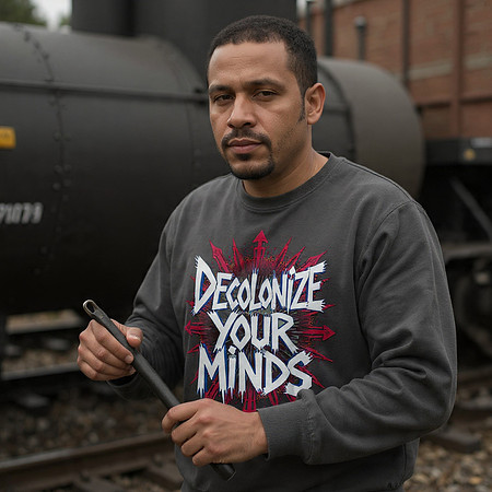 Decolonize Your Minds: Dark Grey (ms) - Basic Sweatshirt