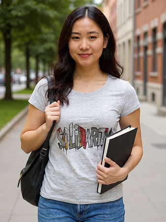 Fitted Scoop T-Shirt: Solidarity (1)