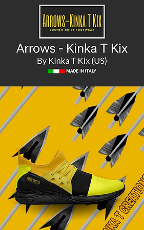 ($209) Contemporary Sock Runner Shoes: Arrows