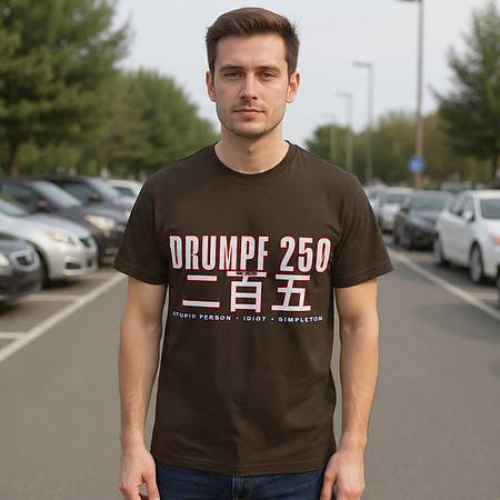 Drumpf 250 二百五 : Stupid Person Idiot Simpleton: Bella+Canvas Short Sleeve T-Shirt