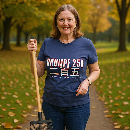 Drumpf 250 二百五 : Stupid Person Idiot Simpleton: Bella+Canvas Tri-blend T-Shirt (Solid Navy)