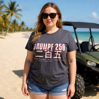 Drumpf 250 二百五 : Stupid Person Idiot Simpleton: Bella+Canvas Tri-blend T-Shirt (Solid Dark Grey)