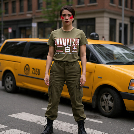 Drumpf 250 二百五 : Stupid Person Idiot Simpleton: Bella+Canvas Tri-blend T-Shirt (Olive)