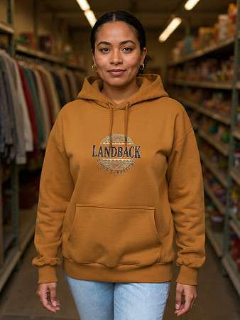 Premium Oversized Hoodie:  Land Back Above & Below