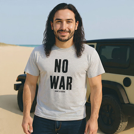 No War: Basic T-Shirt (Grey)