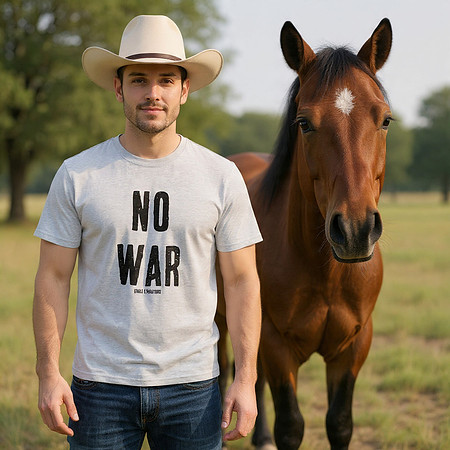 No War: Basic T-Shirt  (Ash)