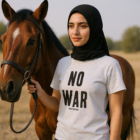 No War: Basic T-Shirt (Grey)