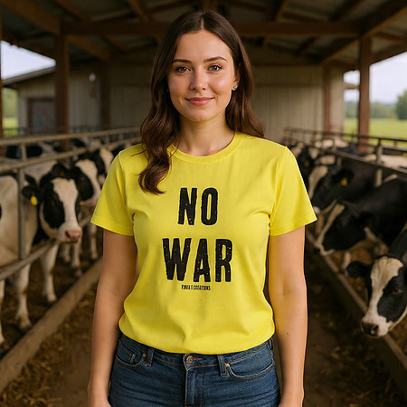 No War: Basic T-Shirt  (F/M - Yellow)