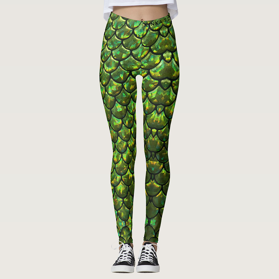 ($79.90) Hand Sewn Leggings: Mermaid