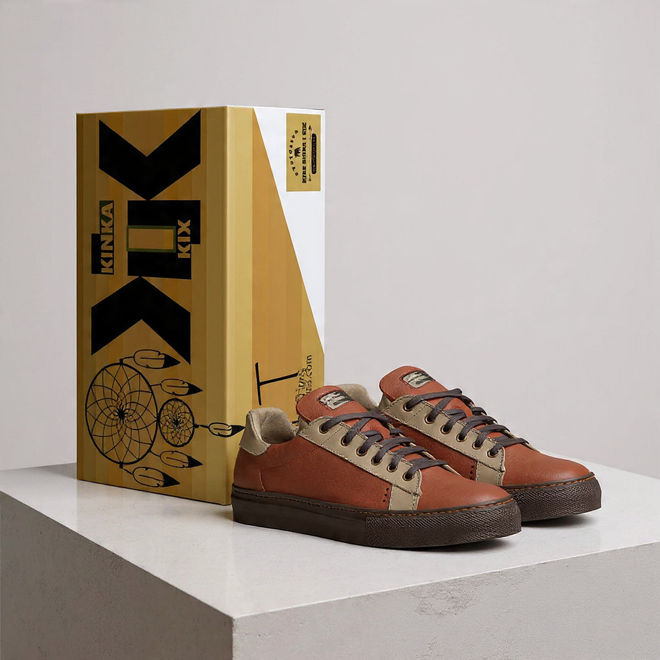 Tennis Low Tops (Redskin/Tan): B3AR