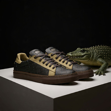 Krox: Tennis Low Tops (Tan)